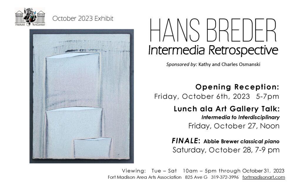 Hans Breder | Intermedia Retrospective painting from the Sand Painting series at the FMAAA in October